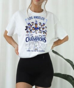 Los Angeles World Series Champions 2024 signature thank you for the memories shirt