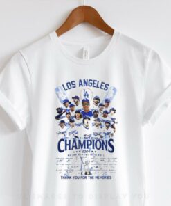 Los Angeles World Series Champions 2024 signature thank you for the memories shirt