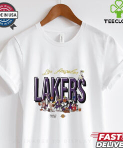 Los Angeles  shirt Lakers Looney Tunes All Character for women