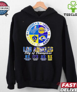 Los Angeles sport Dodgers Lakers Rams Galaxy city of Champions shirt