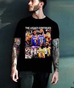 Los Angles Lakers Bronny James Lebron James the legacy continues graphic shirt