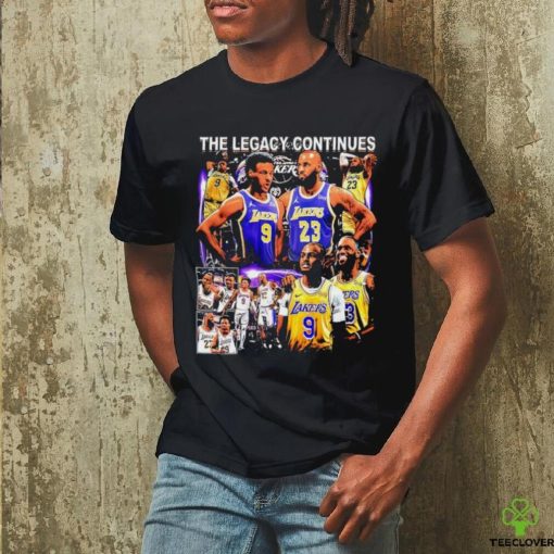 Los Angles Lakers Bronny James Lebron James the legacy continues graphic shirt