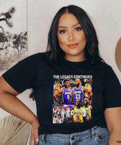 Los Angles Lakers Bronny James Lebron James the legacy continues graphic shirt