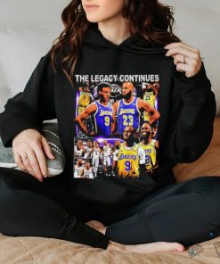 Los Angles Lakers Bronny James Lebron James the legacy continues graphic shirt