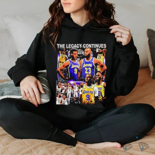 Los Angles Lakers Bronny James Lebron James the legacy continues graphic shirt