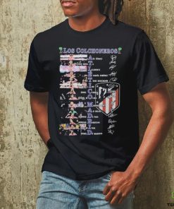 Los Colchoneros Atletico Madrid signatures T Shirt
