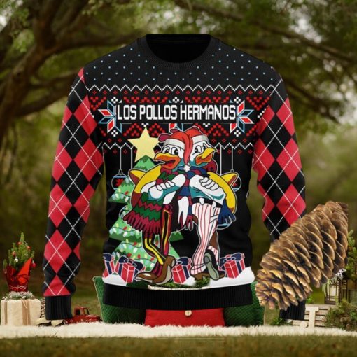 Los Pollos Hermanos Knitted Xmas Black Sweater For Men Women
