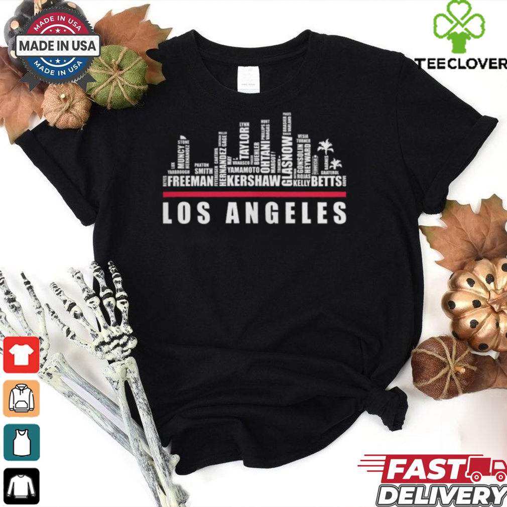 Los angeles Dodgers 2024 City Building Signature Shirt Los angeles Dodgers 2024 City Building Signature Shirt