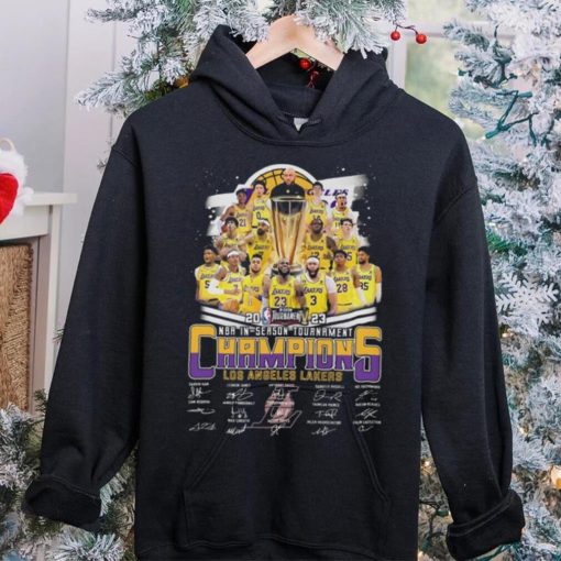 Los angeles Lakers in season tournament nba in season tournament champions signatures hoodie, sweater, longsleeve, shirt v-neck, t-shirt Los angeles Lakers