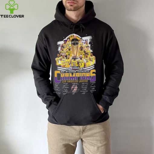 Los angeles Lakers in season tournament nba in season tournament champions signatures hoodie, sweater, longsleeve, shirt v-neck, t-shirt Los angeles Lakers