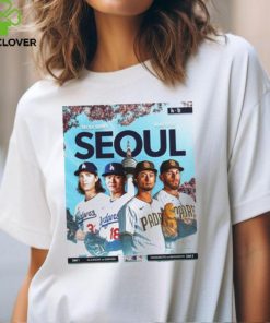 Los angeles dodgers take on the san diego padres in the seoul series shirt