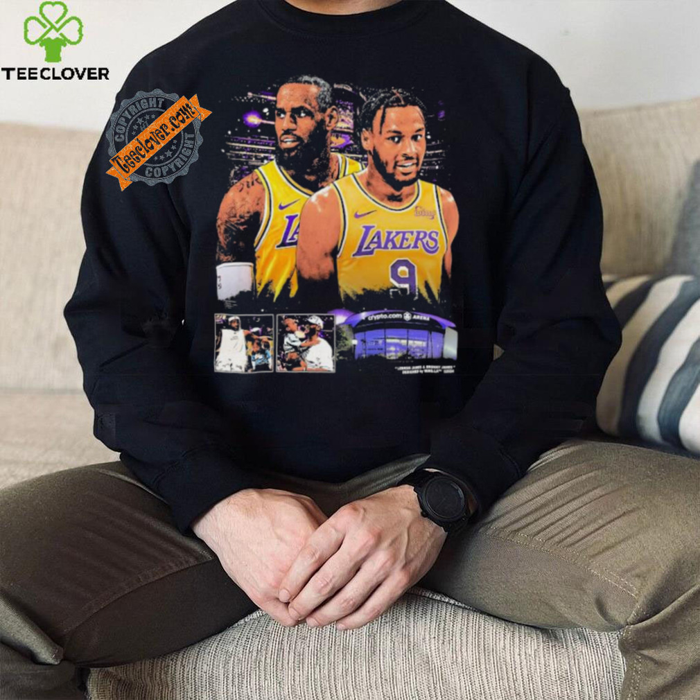 Los angeles larkers lebron james and bronny james shirt Los angeles larkers lebron james and bronny james shirt