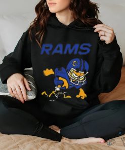 Los angeles rams garfield cat grumpy football player hoodie, sweater, longsleeve, shirt v-neck, t-shirt