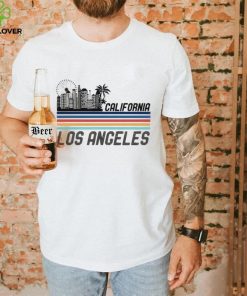 Los angeles skyline California vintage shirt 2 Los angeles skyline California vintage shirt