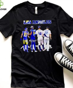 Los angles rams and los angeles Dodgers kupp stafford betts and kershaw signatures T shirt