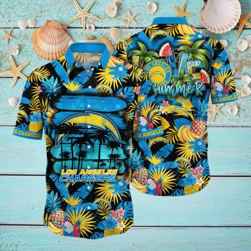 Los_Angeles_Chargers_NFL_Hawaiian_Shirt_Sun Soakedtime_Aloha_Shirt