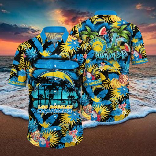 Los_Angeles_Chargers_NFL_Hawaiian_Shirt_Sun Soakedtime_Aloha_Shirt