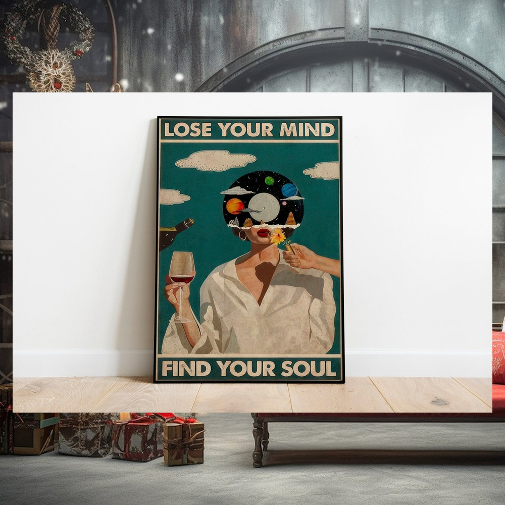 Lose Your Mind Find Your Soul Vintage Poster, Lose Your Mind Print, Vintage Music Inspired Wall Art, Retro Poster Print, Music Retro Poster Lose Your Mind Find Your Soul Vintage Poster, Lose Your Mind Print, Vintage Music Inspired Wall Art, Retro Poster Print, Music Retro Poster