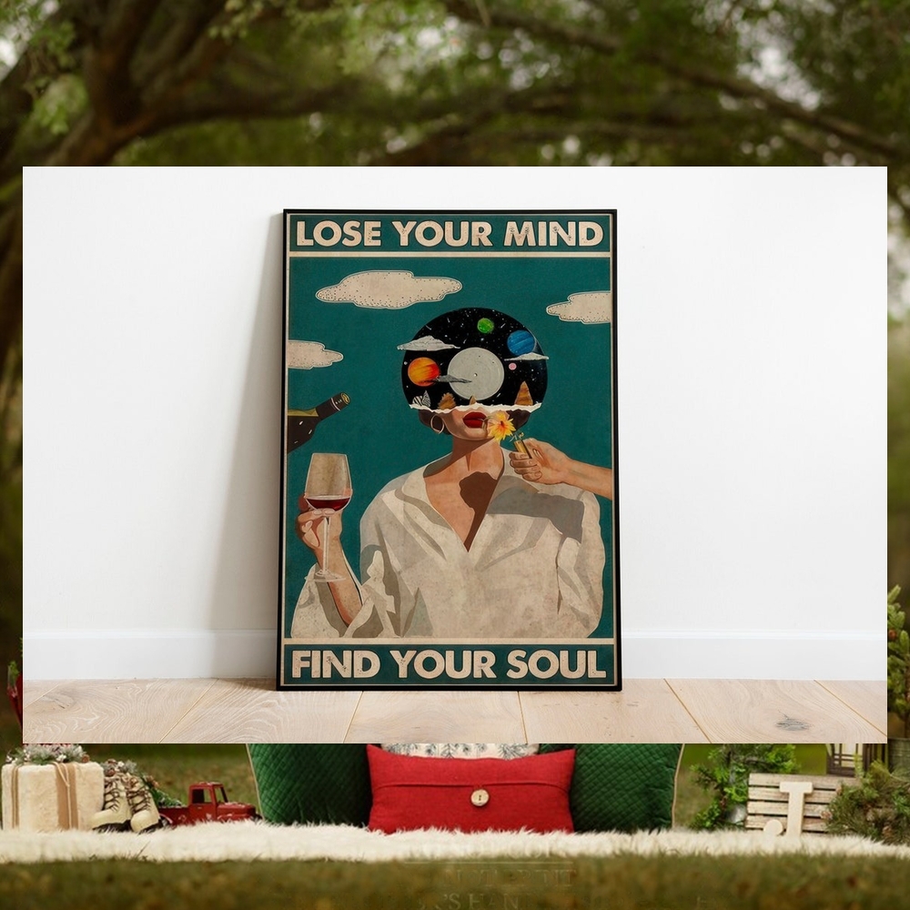 Lose Your Mind Find Your Soul Vintage Poster, Lose Your Mind Print, Vintage Music Inspired Wall Art, Retro Poster Print, Music Retro Poster Lose Your Mind Find Your Soul Vintage Poster, Lose Your Mind Print, Vintage Music Inspired Wall Art, Retro Poster Print, Music Retro Poster