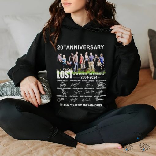 Lost 6 Seasons 121 Episodes 20th Anniversary 2004 2024 hoodie, sweater, longsleeve, shirt v-neck, t-shirt