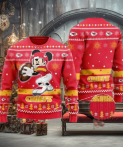 Kansas City Chiefs Mickey Mouse Funny Ugly Christmas Sweater