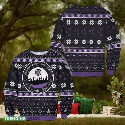 Lotr Ring Language Ugly 3D Sweater
