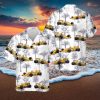 Funny Firefighter Shirts Firefighter With Dog On Vacation White Hawaiian Shirt & Short For Men And Women