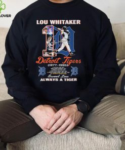 Lou Whitaker Detroit Tigers 1977 1995 Sweet Lou Always A Tigers Signatures Shirt