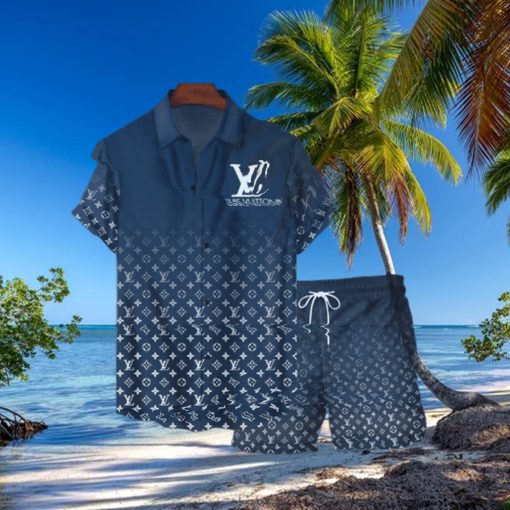 Louis Vuitton Gradient Luxury Hawaiian Set For Summer