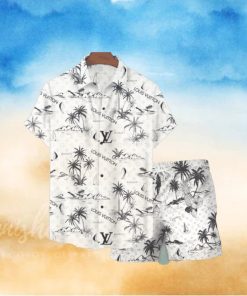 Louis Vuitton Palm Tree Luxury Hawaiian Shirt And Short