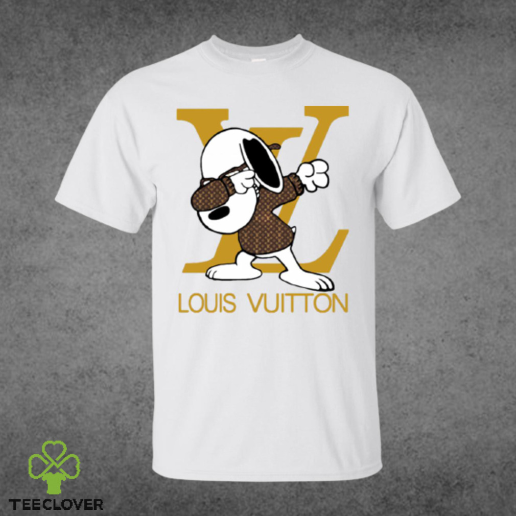 Snoopy wear Louis Vuitton and dabbing shirt, hoodie, sweater, long