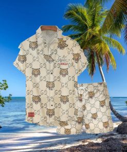 Louis Vuitton Tiger Pattern Summer Hawaiian Shirt And Short