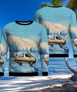 Louisiana Acadian Ambulance 3D Ugly Christmas Sweater