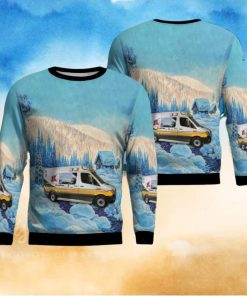 Louisiana Acadian Ambulance 3D Ugly Christmas Sweater