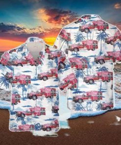 Louisiana City of Bossier City Fire Department EMS Hawaiian Shirt Beach Shirt For Men Women