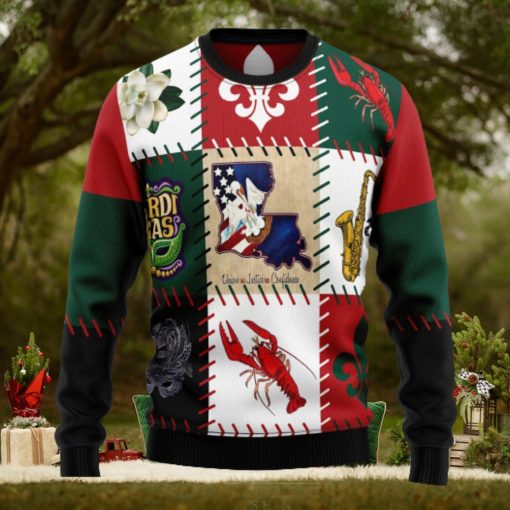 Louisiana Famous Things Ugly Christmas Sweater Thankgiving Gift Men Women