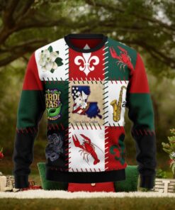 Louisiana Famous Things Ugly Christmas Sweater – Funny Family Ugly Christmas Holiday Sweater Gifts