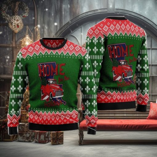 Louisiana Home For Christmas Ugly Christmas Sweater Family Noel Gift