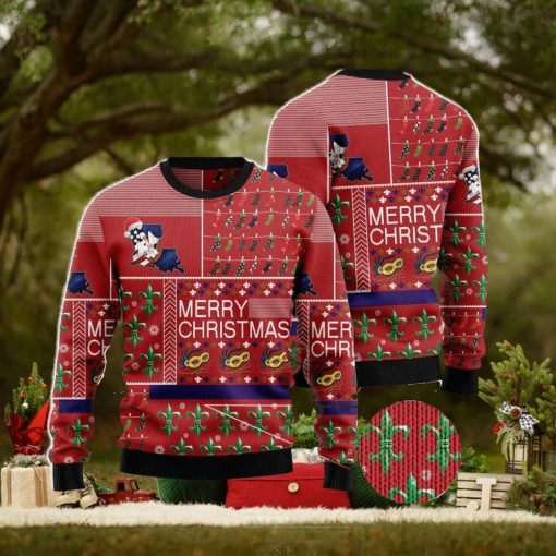 Louisiana Merry Christmas Ugly Christmas Sweater Family Noel Gift