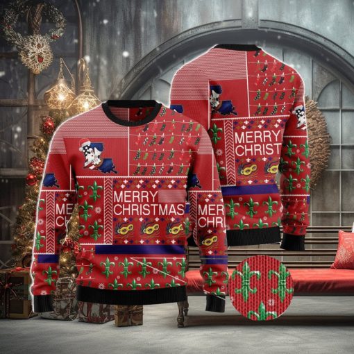 Louisiana Merry Christmas Ugly Christmas Sweater Family Noel Gift