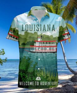 Louisiana Retro Style Travel Summer 3D Hawaiian Shirt Gift For Men And Women Fans