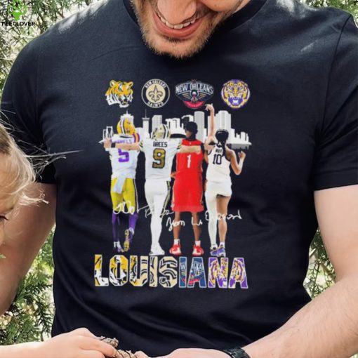 Louisiana Skyline Sports Teams Players 2023 Signatures Shirt