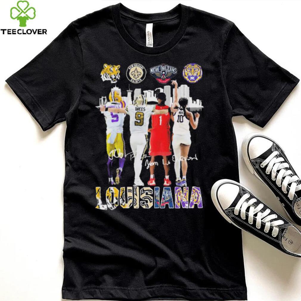 Louisiana Skyline Sports Teams Players 2023 Signatures Shirt Louisiana Skyline Sports Teams Players 2023 Signatures Shirt