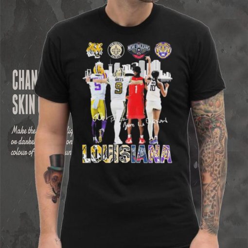 Louisiana Skyline Sports Teams Players 2023 Signatures Shirt