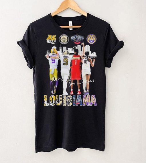 Louisiana Skyline Sports Teams Players 2023 Signatures Shirt