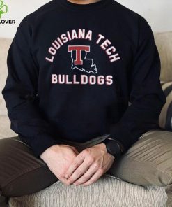 Louisiana Tech Bulldogs Blue Retro Stack T Shirt