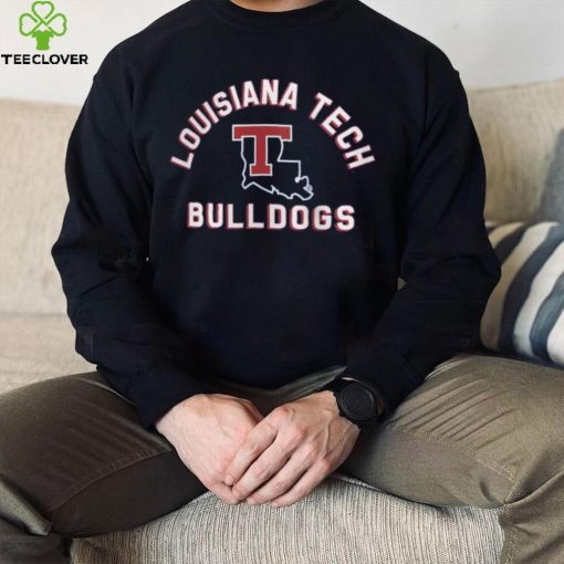 Louisiana Tech Bulldogs Blue Retro Stack T Shirt