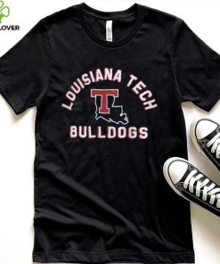 Louisiana Tech Bulldogs Blue Retro Stack T Shirt