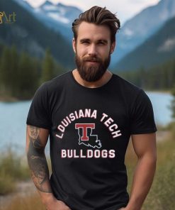 Louisiana Tech Bulldogs Blue Retro Stack T Shirt