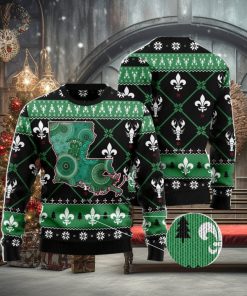 Louisiana USA Symbols Pattern Ugly Christmas Sweater Family Noel Gift